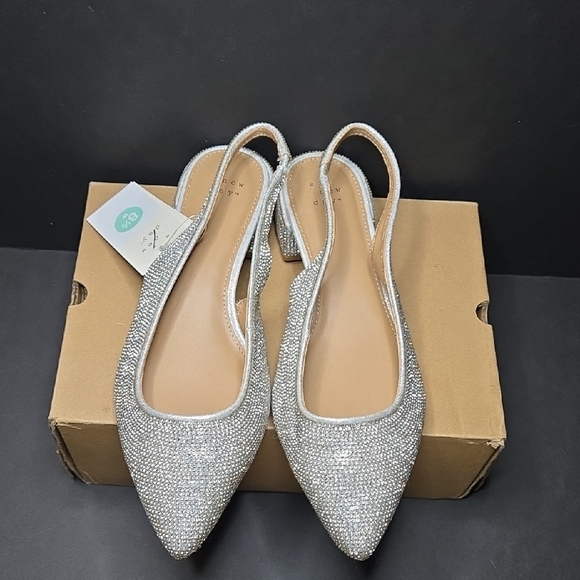a new day Silver Glitter Slingback Flats - Picture 4 of 6